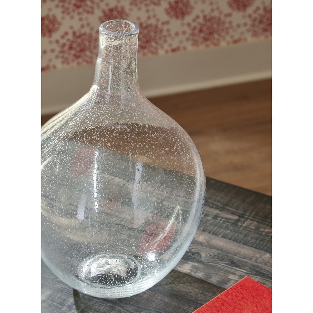 Ashley Kurthorne 15&quot; Vase in Clear, , large