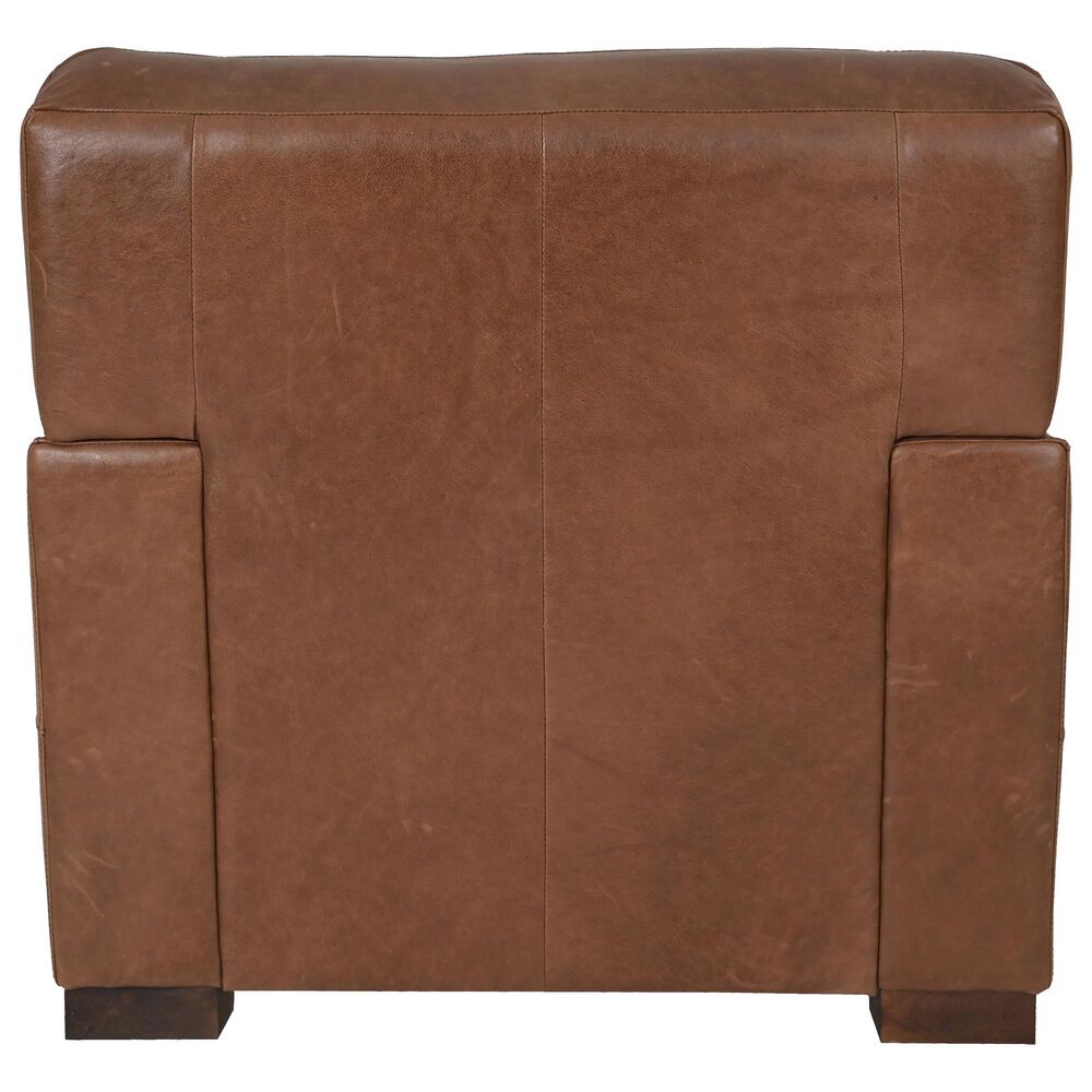 Softline Leather Stationary Sofa in Splendor Chestnut, , large