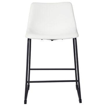 Signature Design by Ashley Centiar 24" Counter Stool in White, , large