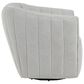 LumiSource Finley Swivel Accent Chair in Chalk, , large