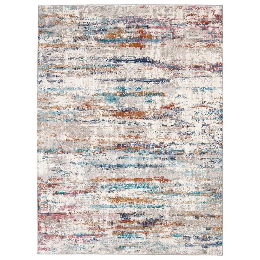 Karastan Meraki Panache 39500-25016 8" x 11" Multicolor Area Rug, , large