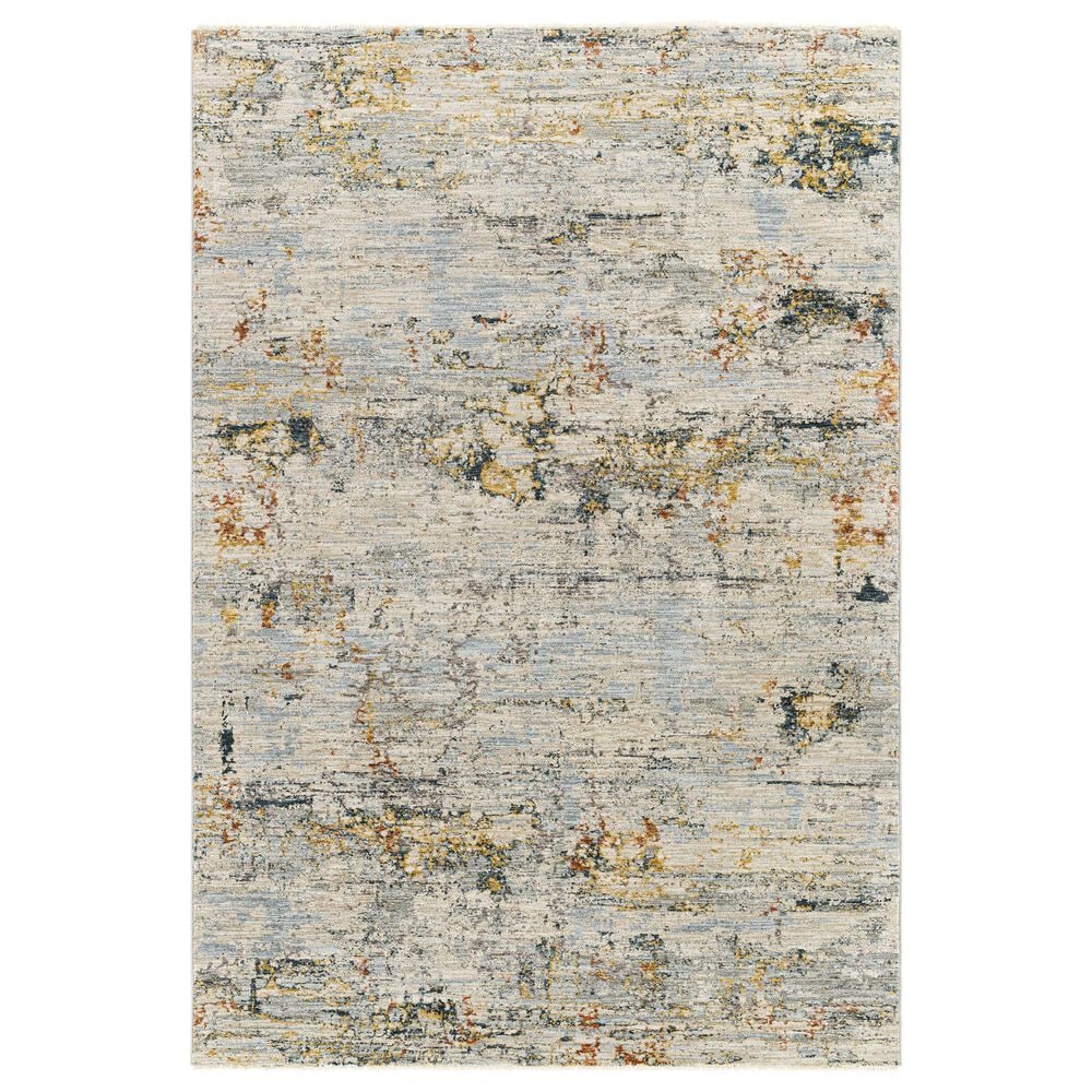 Surya Laila 5" x 7"6" Light Gray, Navy, Teal, Clay and Camel Area Rug, , large