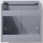 Lexora Home Geneva 24" Single Bathroom Vanity in Dark Grey with 2 cm White Carrara Marble Top and Rectangular Sink, , large