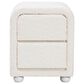 Baxton Studio Bonilla 2-Drawer Nightstand in White, , large