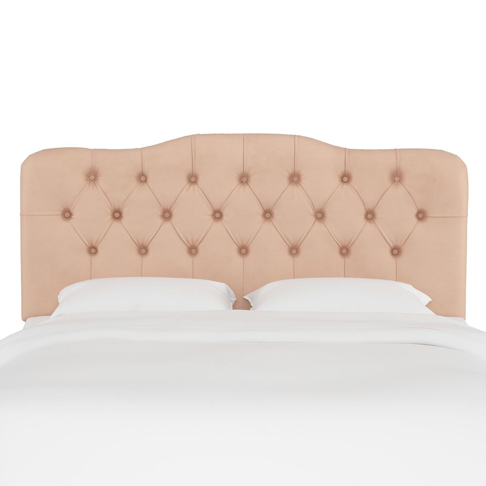 Skyline Furniture Queen Headboard in Velvet Soft Pink, , large