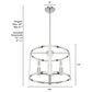 Hunter Astwood 18" 4-Light Chandelier in Polished Nickel, , large