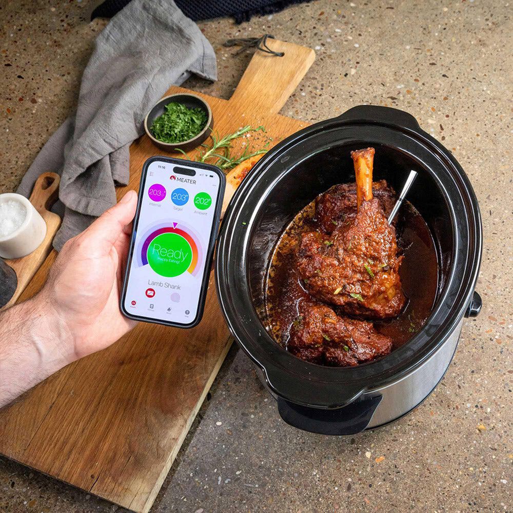 Traeger Grills Pro Wireless Meat Thermometer in Stainless Steel and Honey, , large