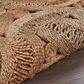 L&R Resources Natural Jute  8" Scalloped Natural Area Rug, , large