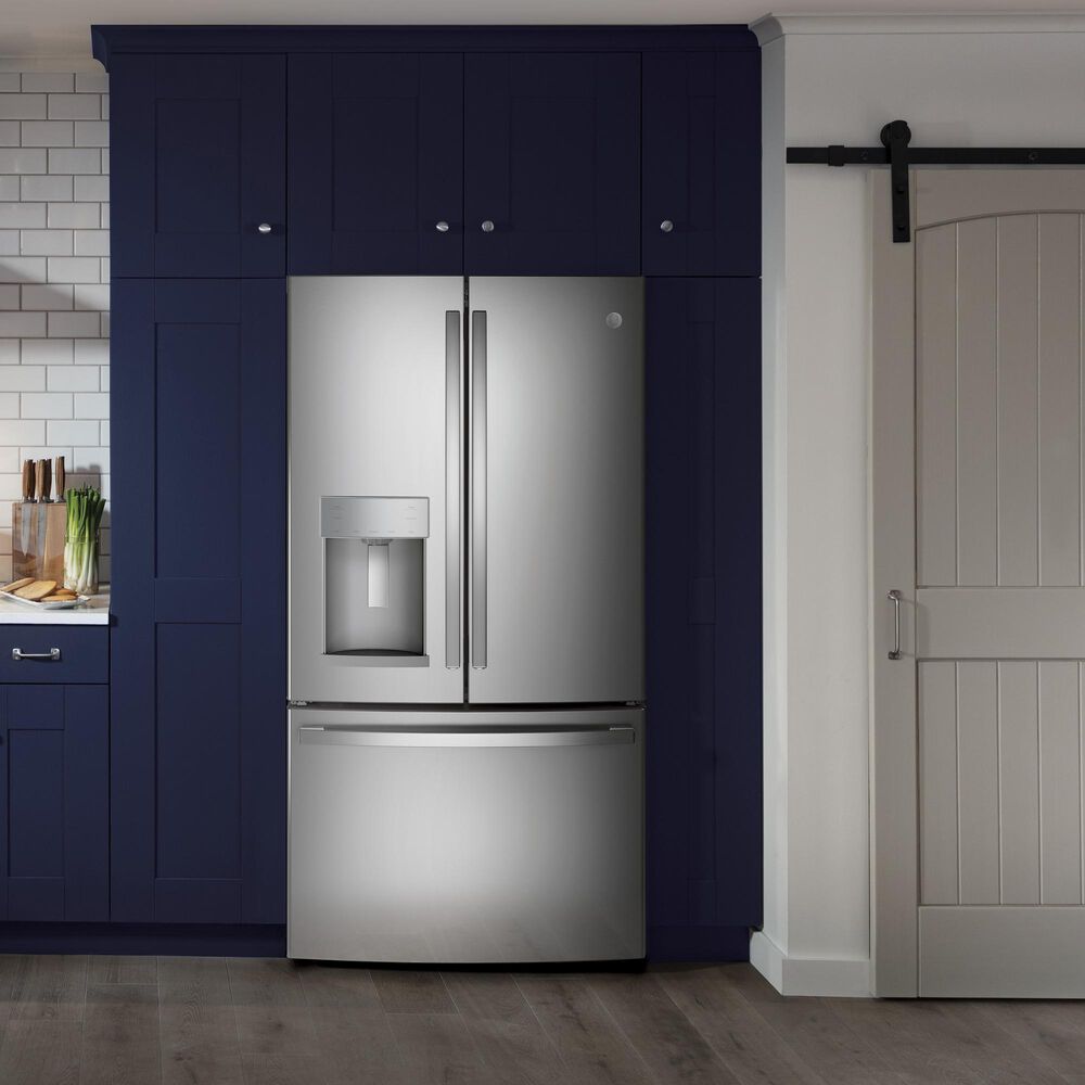 GE Appliances 27.8 Cu. Ft. French Door Refrigerator with TwinChill Evaporators in Stainless Steel, , large