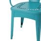 Hearth and Haven Lourdes 3-Piece Iron Bistro Set in Teal, , large