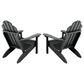 Highwood USA Classic Westport Adirondack Chair in Black (Set of 2), , large