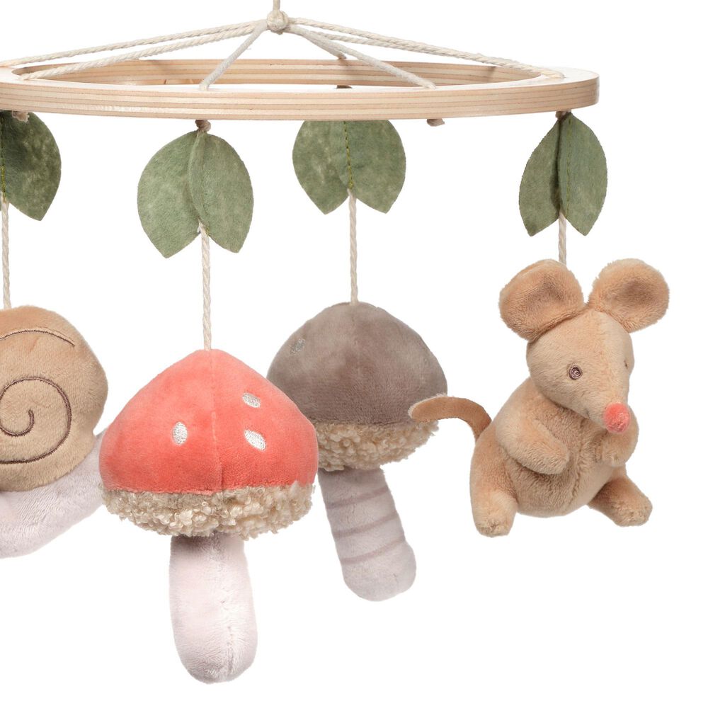 Lambs &amp; Ivy Mushroom Meadow Musical Baby Crib Mobile in Multicolor, , large