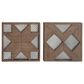 Maple and Jade 19" x 19" Farmhouse Wall Decor in Brown and Gray (Set of 2), , large