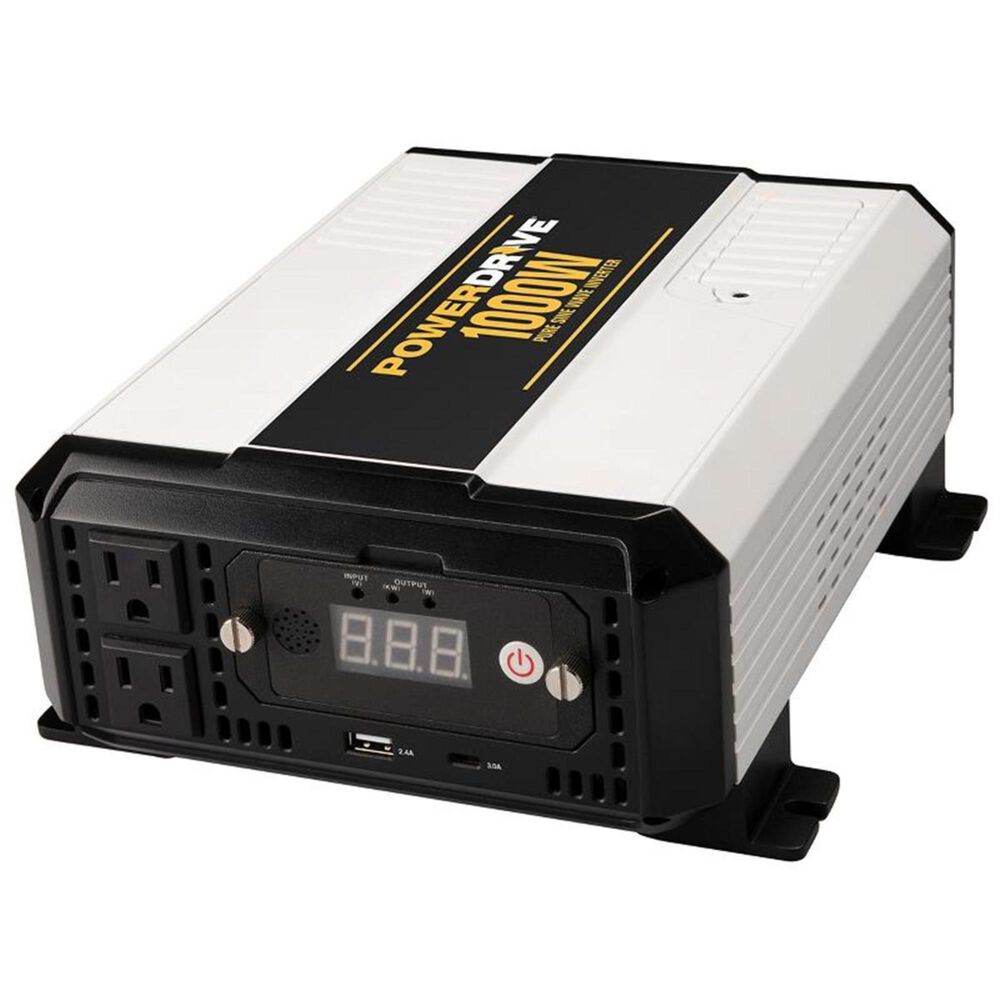 PowerDrive 1000 Watt Bluetooth Pure Sine Wave Power Inverter, , large