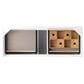 James Martin Vanities Mantova 47.3" Single Vanity in Glossy White and Brushed Nickel with 3 cm Charcoal Black Composite Stone Top and Rectangular Sink, , large