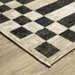 ROW by Oriental Weavers Hunter HNT10 Beige and Black 5"3" x 7"6" Area Rug, , large