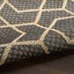 Nourison Horizon HOZ01 Charcoal 3" x 5" Indoor/Outdoor Area Rug, , large