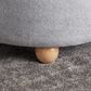 Lumisource Tray Storage Pouf with Leg in Light Grey, , large