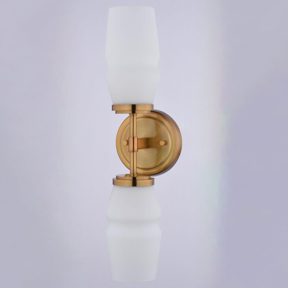 Vaxcel Warren 2-Light Wall Sconce in Brushed Brass, , large