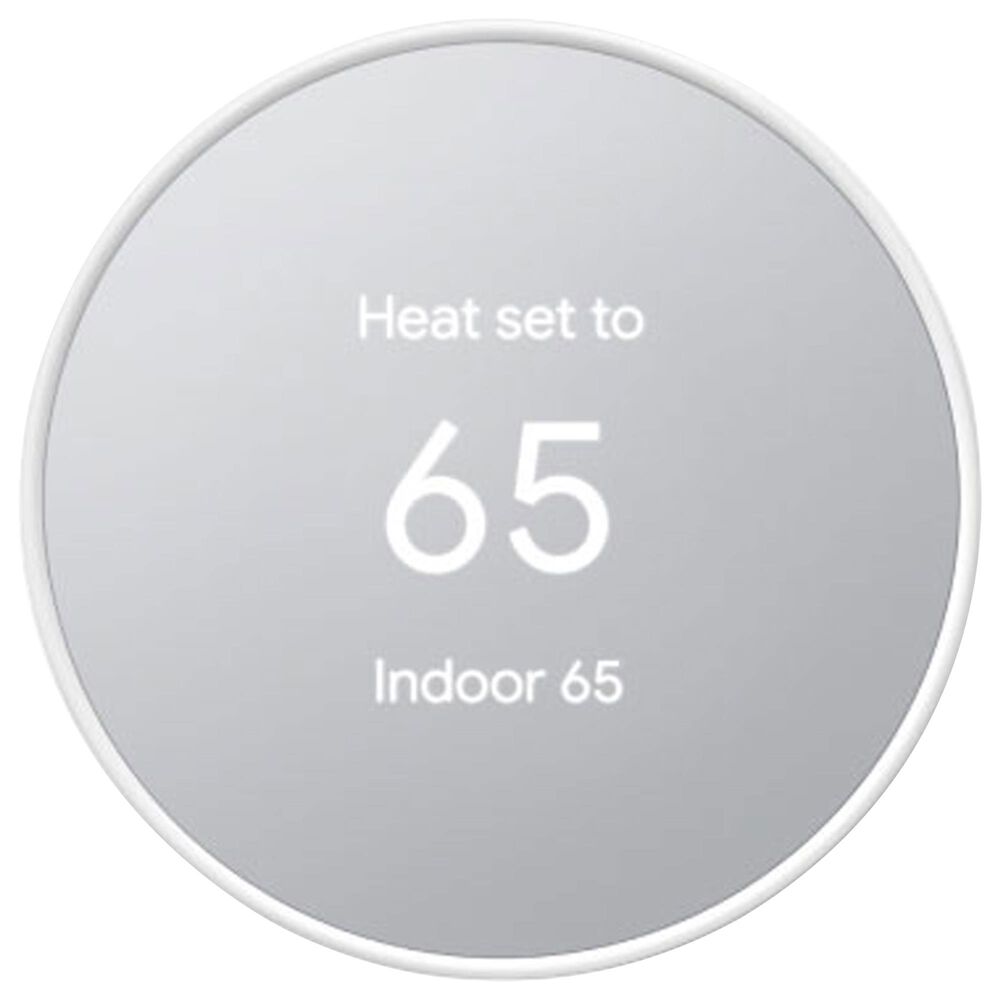 Google Nest Thermostat - Smart Programmable Wi-Fi Thermostat - Snow, , large