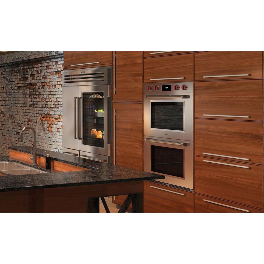 Wolf 30&quot; M Series Professional Built-In Double Electric Wall Oven with Convection in Stainless Steel, , large
