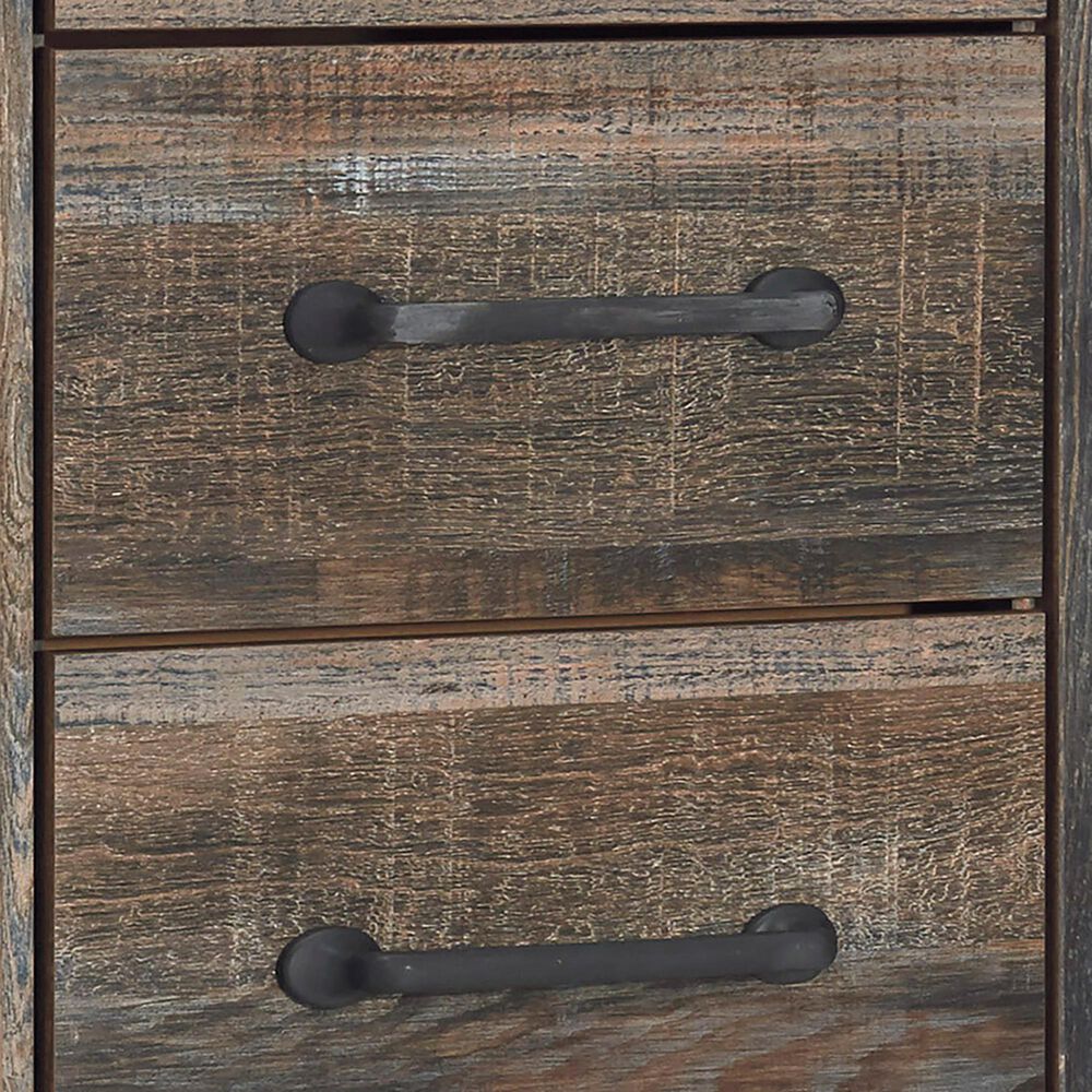 Ashley Drystan 5 Drawer Lingerie Chest in Rustic Brown, , large