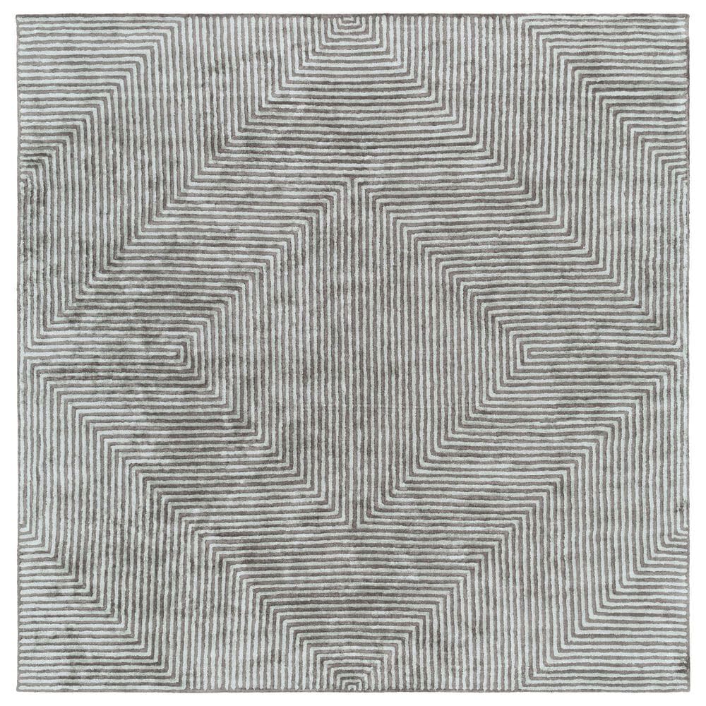 Surya Quartz 10" Square Dusty Sage and Dark Green Area Rug, , large