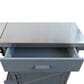 HOMLUX 40.5" Outdoor Kitchen Island with One Drawer in Blue Grey and Stainless Steel, , large