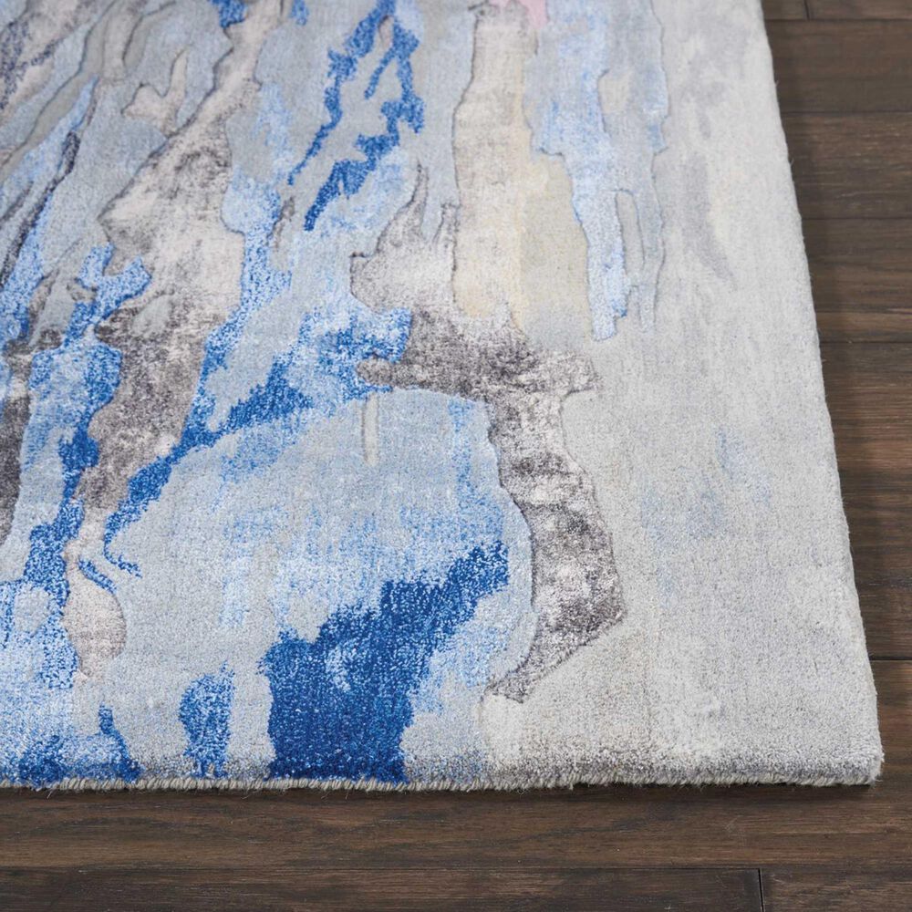 Nourison Prismatic PRS11 9&#39;9&quot; x 13&#39;9&quot; Silver, Purple and Blue Area Rug, , large
