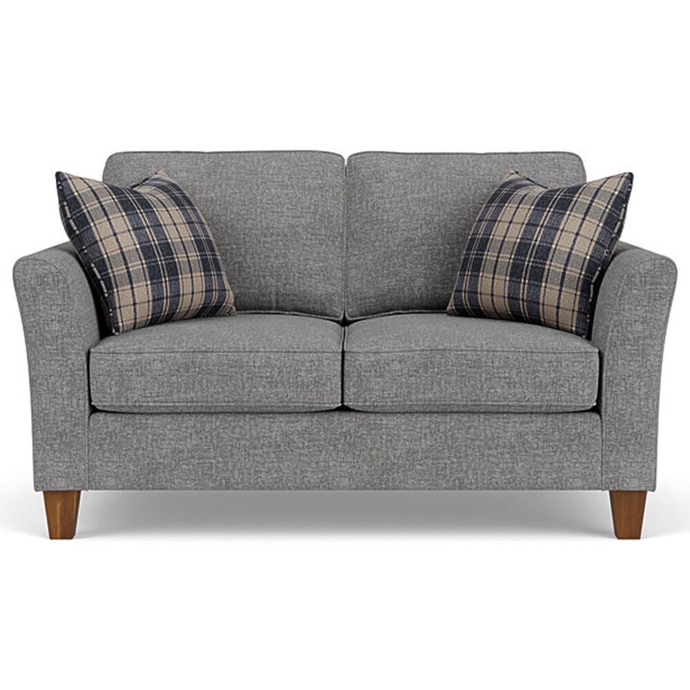 Flexsteel South Haven Stationary Loveseat in Gray Charcoal, , large