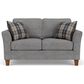 Flexsteel South Haven Stationary Loveseat in Gray Charcoal, , large