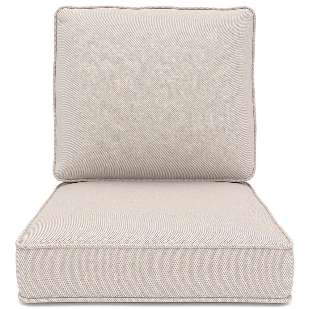 Sunwell Garden 4" Thick Outdoor Seat and Back Cushion Set in Beige (Set of 2), , large