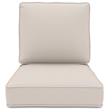 Sunwell Garden 4" Thick Outdoor Seat and Back Cushion Set in Beige (Set of 2), , large