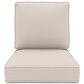 Sunwell Garden 4" Thick Outdoor Seat and Back Cushion Set in Beige (Set of 2), , large