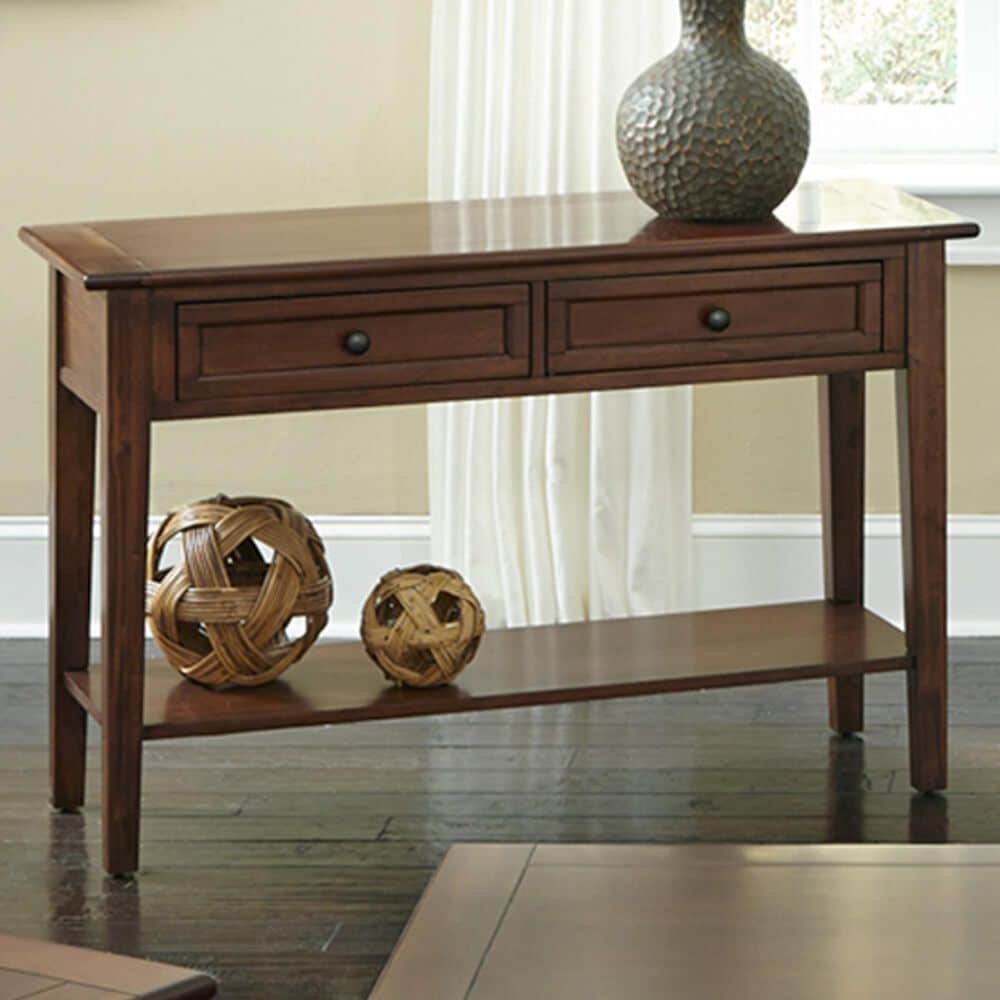 A-America Westlake Sofa Table in Cherry Brown, , large