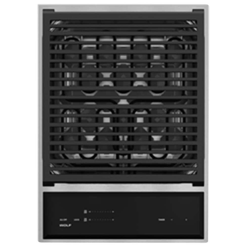 Wolf 15" Transitional Grill Module in Stainless Steel and Black, , large