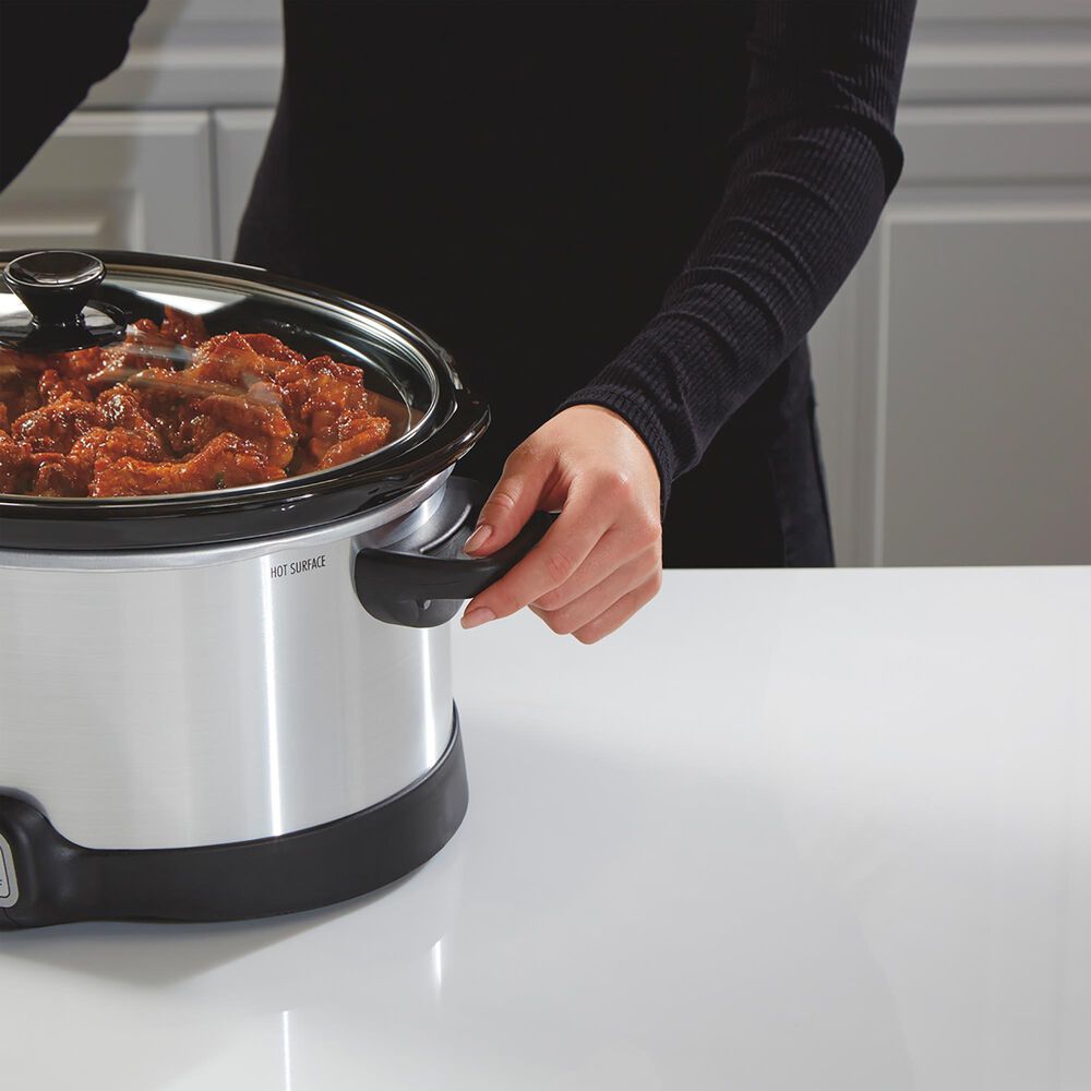 Hamilton Beach 7Quart Programmable Slow Cooker in Silver Shop NFM