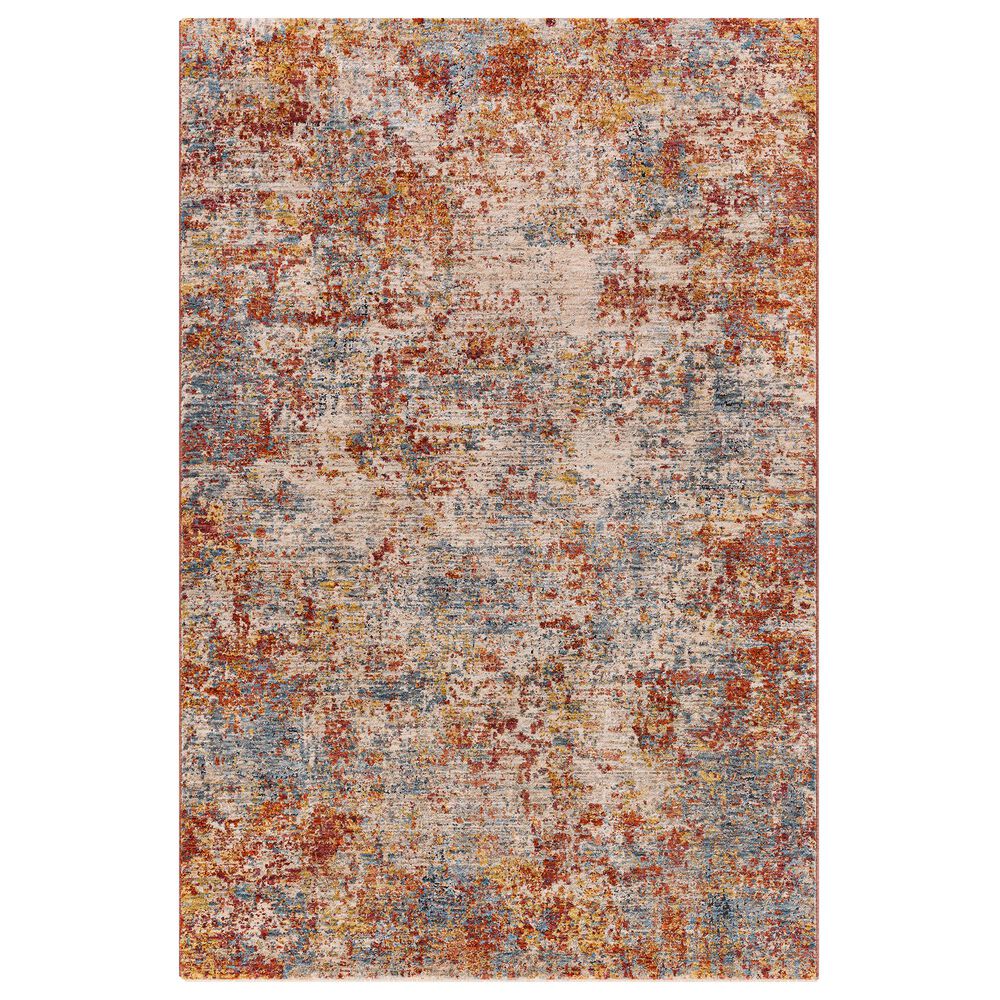 Surya Mirabel 2" x 3" Peach, Orange, Cream, Brown, Saffron and Denim Area Rug, , large