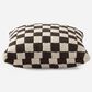 Sunday Citizen Checkerboard 20" Square Throw Pillow in Mocha and Sahara Tan, , large