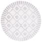 Safavieh Marrakesh MRK560A 6"7" Round Ivory and Grey Area Rug, , large