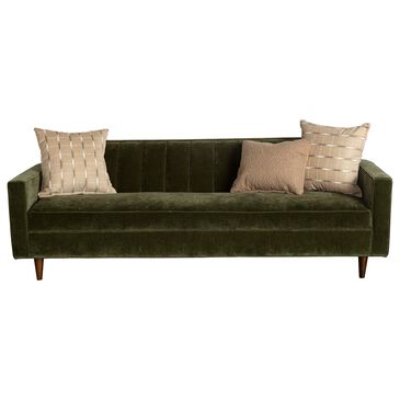 Jonathan Louis Jace Stationary Sofa in Amici Moss  Velvet, , large