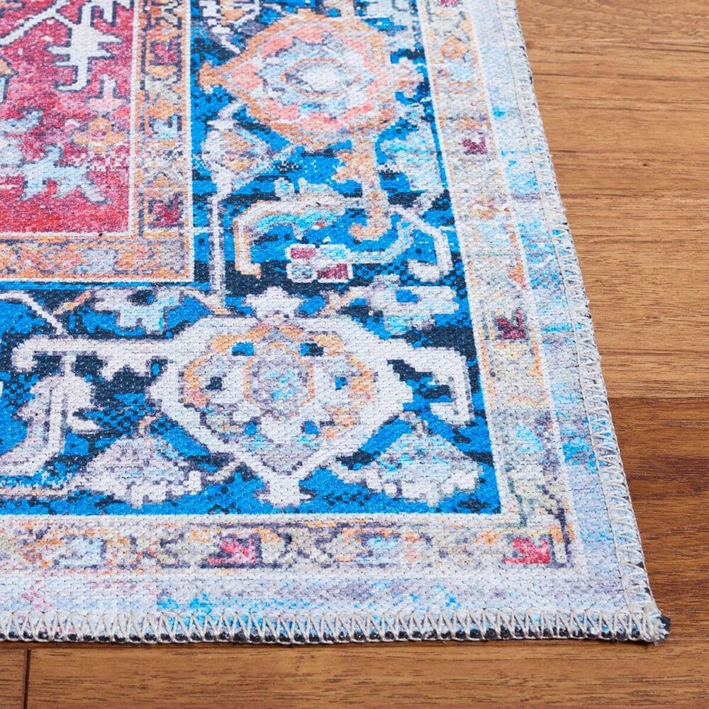 Safavieh Serapi 6&#39;7&quot; x 9&#39; Rust and Navy Area Rug, , large