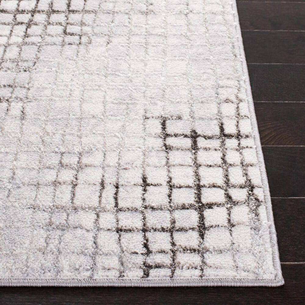 Safavieh Orchard Geometric 6&#39;7&quot; Square Grey and Light Grey Area Rug, , large