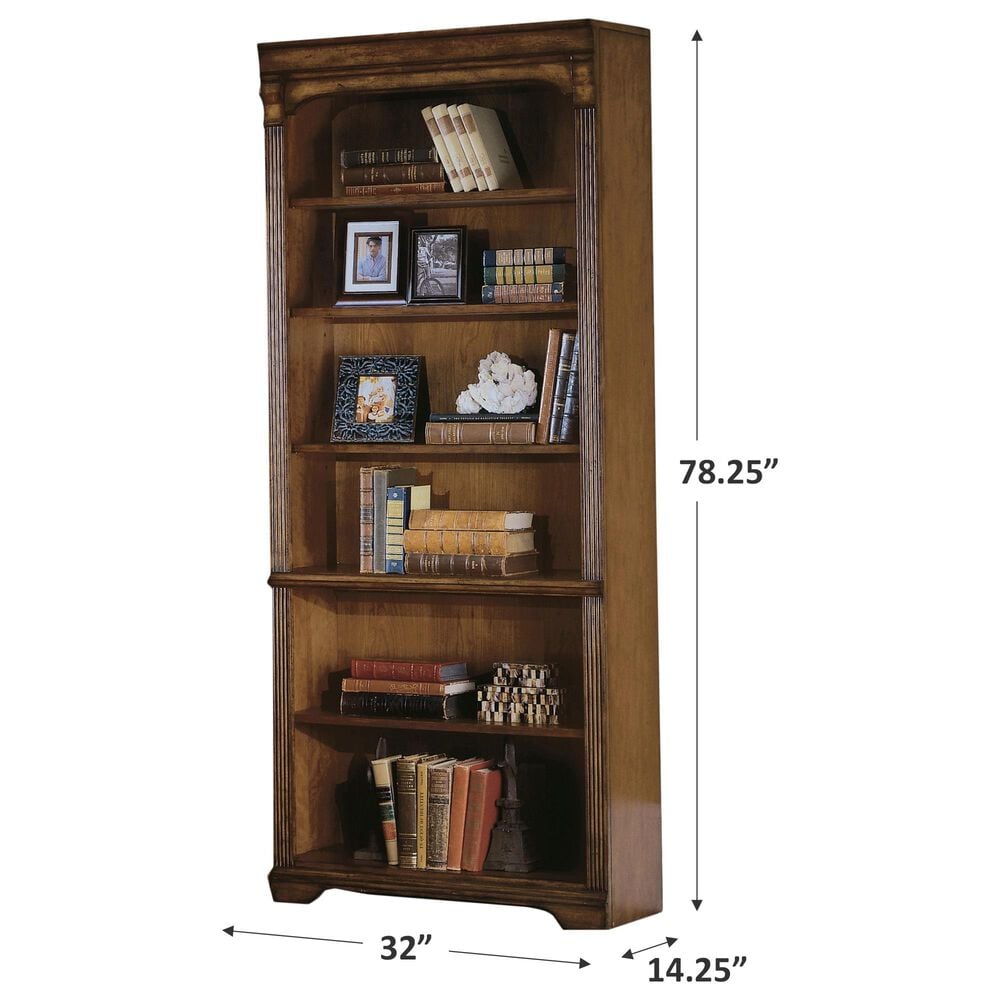 Hooker Furniture Brookhaven Tall Bookcase in Medium Wood, , large