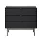 Crestview Collection Stratton 3-Drawer Chest in Black, , large