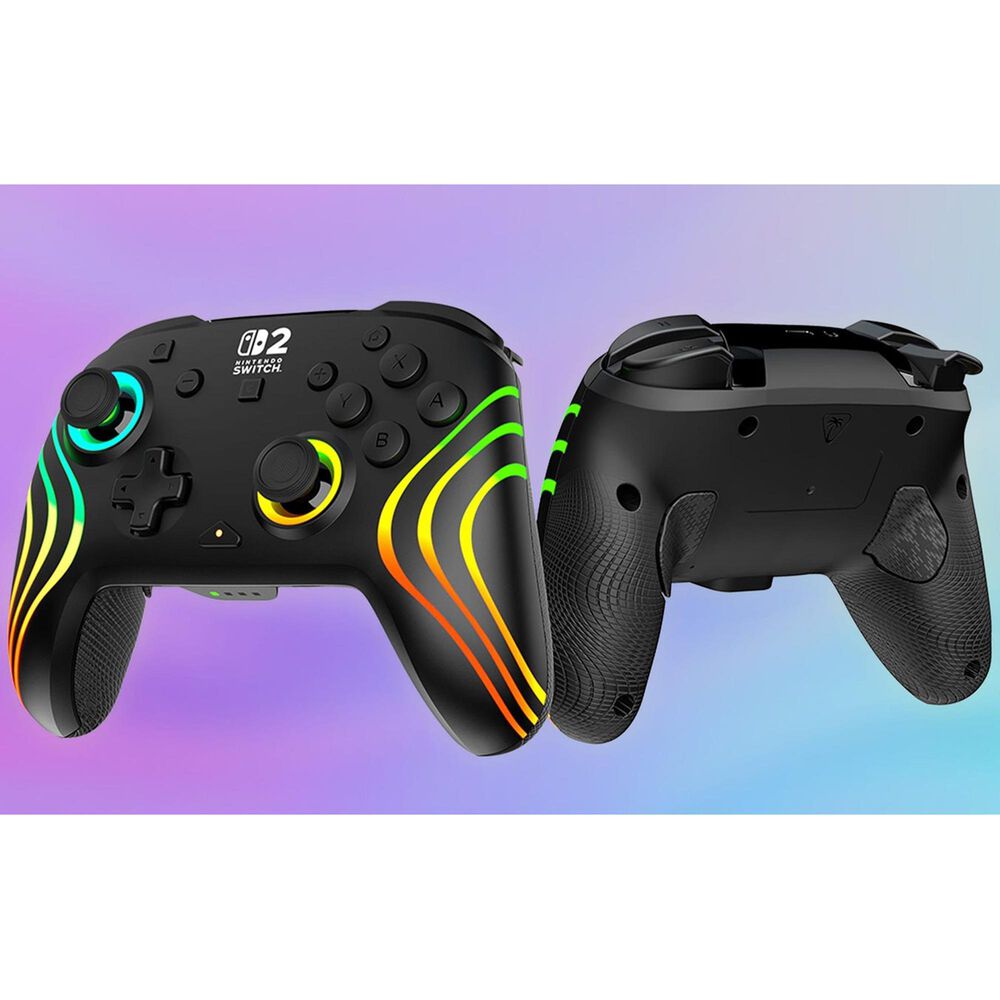 Turtle Beach Afterglow Wave Wireless RBG Gaming Controller for Nintendo Switch 2 in Black, , large