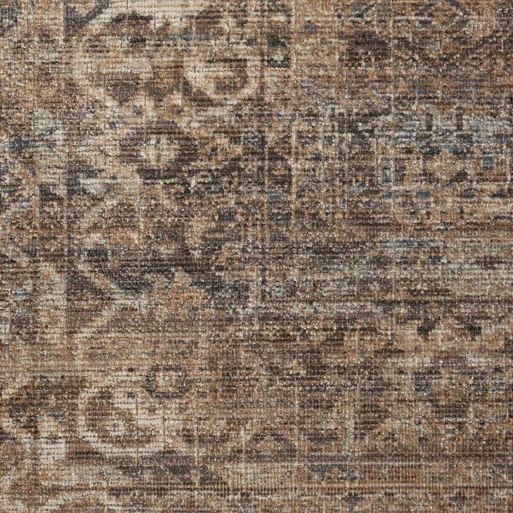 Loloi Heritage 4&#39; x 6&#39; Mocha and Denim Area Rug, , large