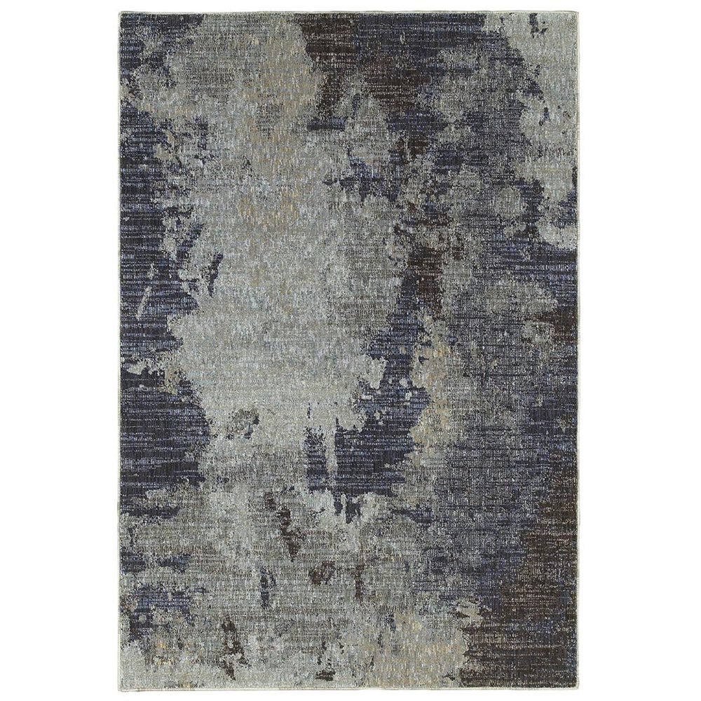 Oriental Weavers Evolution 8049B 3"3" x 5"2" Navy Area Rug, , large