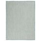 Nourison Courtyard Ivory and Aqua 6" x 9" Indoor/Outdoor Area Rug, , large