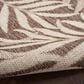 Nourison Garden Oasis Nature Mocha 5" x 7" Indoor/Outdoor Area Rug, , large